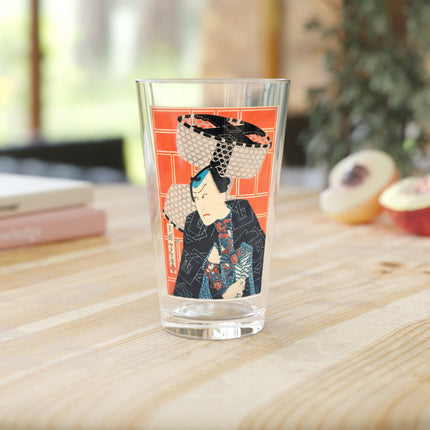 The Actor Kawarasaki Gonjūrō for a Fire Troupe by Tsukioka Yoshitoshi Glass, 16oz
