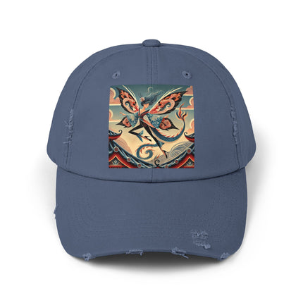 Dragon Fairy of the Temple Unisex Distressed Cap