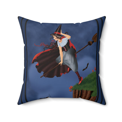 The Enchanted Witch Spun Polyester Square Pillow