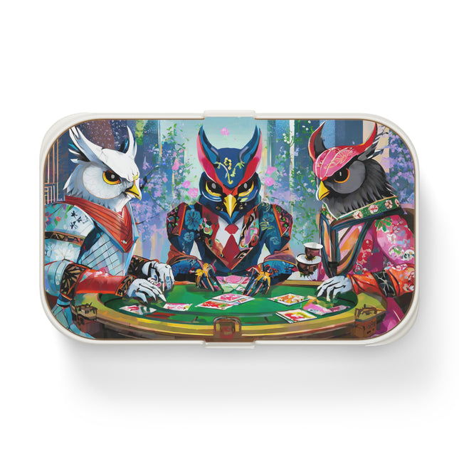 Cyberpunk Owl & Raven Bento Lunch Box