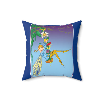 A Fairy's Delight Spun Polyester Square Pillow