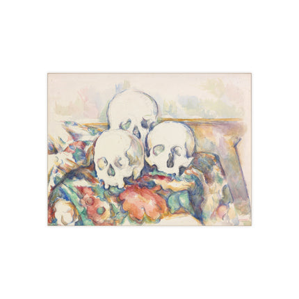 The Three Skulls by Paul Cézanne Ceramic Tile