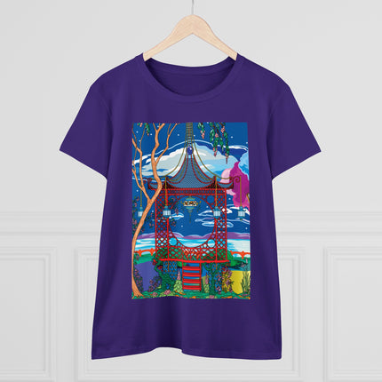 Serene Splendor Women's Midweight Cotton Tee