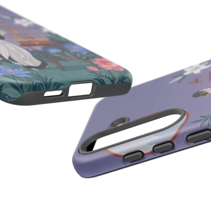 🌸🐦 The Lady Of The Garden Birdcage Phone Case – Art Deco Floral Elegance