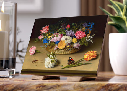 Flower Still Life by Ambrosius Bosschaert Ceramic Tile