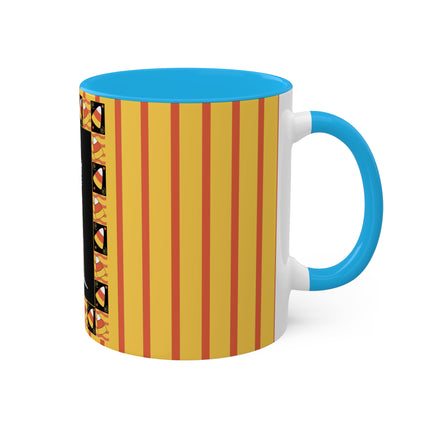 Candy Corn Skeleton Colorful Mugs (11oz, 15oz)