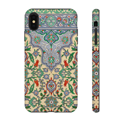 Arabic Art Pattern, Plate by Emile Prisse d’Avennes Phone Cases