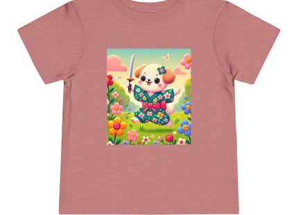 Blossom Pup’s Joyful Journey Toddler Short Sleeve Tee