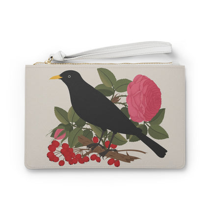 Blackbird & Rose Clutch Bag – Timeless Beauty & Elegant Charm