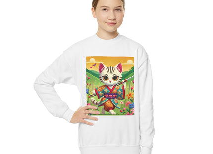 Samurai Kitten Youth Crewneck Sweatshirt