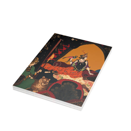 🐅🦚 The Maharani And The Tiger Postcard Bundles – Art Deco Indian Royal Elegance