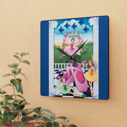 Graceful Enchantment Acrylic Wall Clock