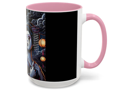 Geisha’s Black Ink Tears Colorful Mugs (11oz, 15oz)