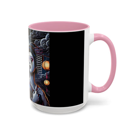 Geisha’s Black Ink Tears Colorful Mugs (11oz, 15oz)