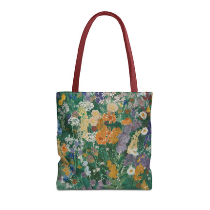 Flowers on the Mountain by August Babberger Tote Bag (AOP)