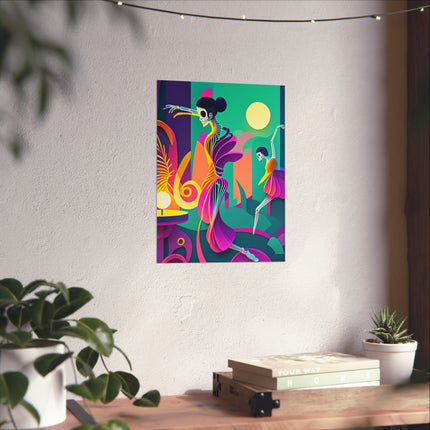 Dance of the Skeleton Ballerinas Fine Art Posters