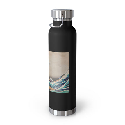 The Great Wave off Kanagawa by Katsushika Hokusai Copper Vacuum Insulated Bottle, 22oz