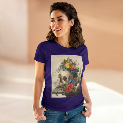 Vanitas Still Life by Herman Henstenburgh Women's Midweight Cotton Tee