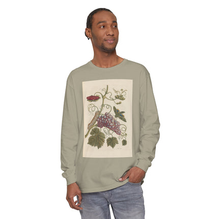 Botanical Pl.49 by Maria Sibylla Garment-dyed Long Sleeve T-Shirt