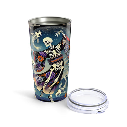 Skeleton Kabuki Performer Tumbler 20oz