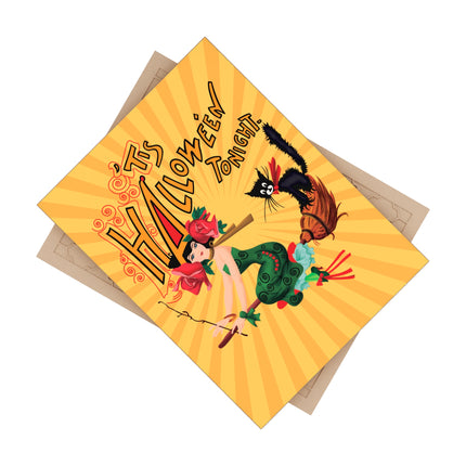 The Bewitching Ride Ceramic Tile