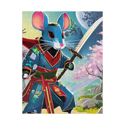 Cyber Samurai Rat Puzzle (110, 252, 520, 1014-piece)