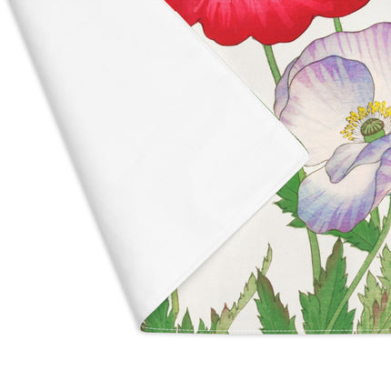 Poppies by Tanigami Kônan Placemat – Bold Blooms & Japanese Woodblock Elegance