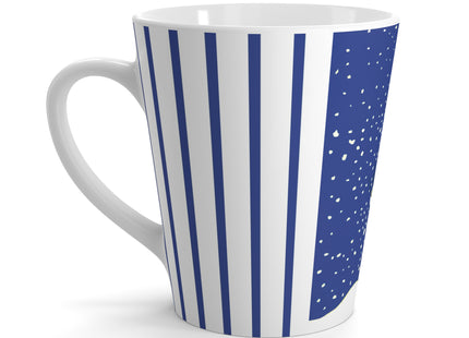 Snowman in Falling Snow Latte Mug