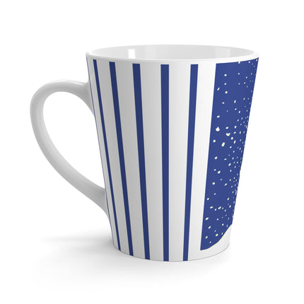 Snowman in Falling Snow Latte Mug