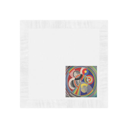 Rythme No. 1 by Robert Delaunay White Coined Napkins