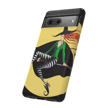 A Witch’s Moonlit Flight Phone Cases
