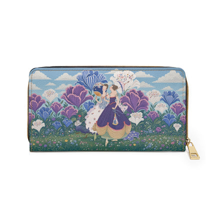 🌸🦋 The Enchanted Floral Garden Promenade Wallet – Art Deco Botanical Romance