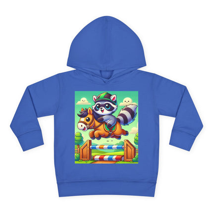 Raccoon Rider Toddler Pullover Fleece Hoodie