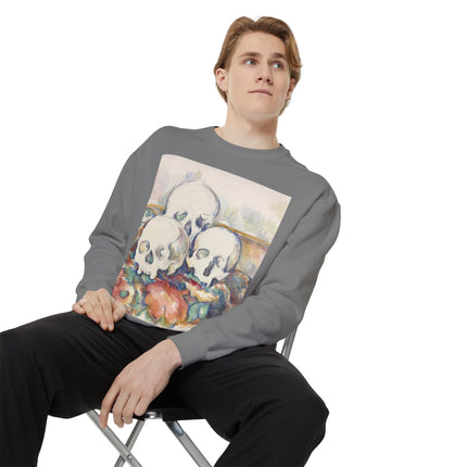 The Three Skulls by Paul Cézanne Garment-Dyed Sweatshirt