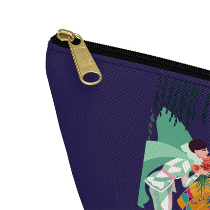 Enchanted Courtship Cosmetic Bag – Whimsical Elegance & Floral Romance