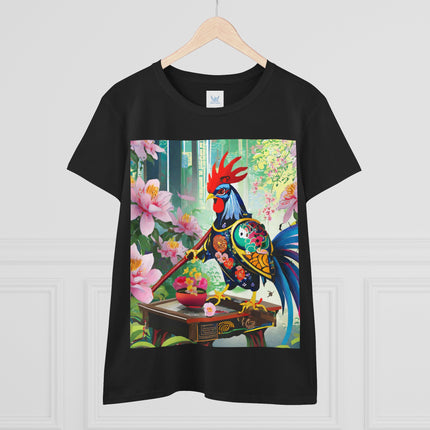 Cyberpunk Rooster Cotton Tee