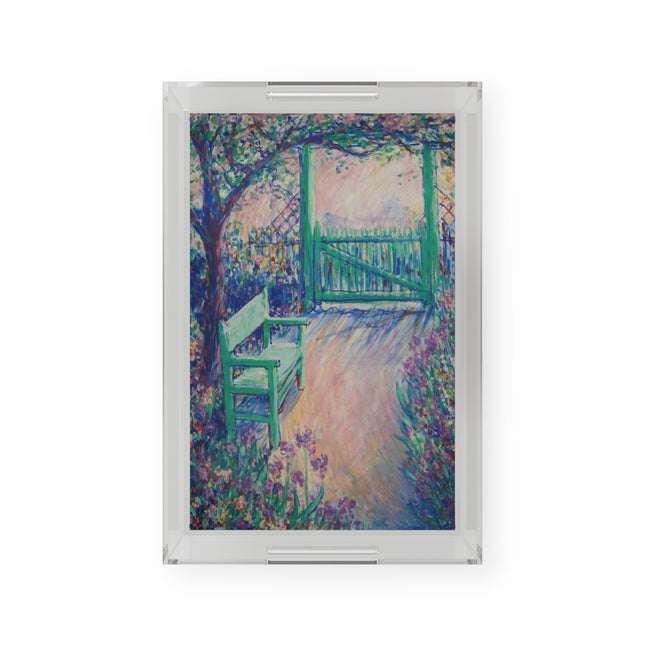 The Artist’s Garden by Theodore Earl Butler Acrylic Serving Tray