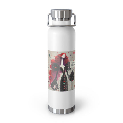 To My Valentine Copper Vacuum Insulated Bottle, 22oz