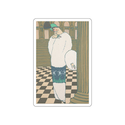 Les Hermines by Georges Lepape Die-Cut Stickers (5 Sizes)