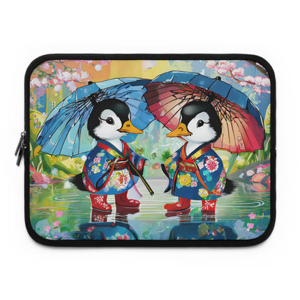 Rainy Day Ducks Laptop Sleeve