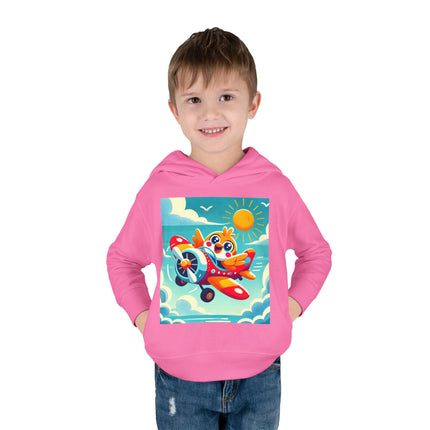 Joyful Bird Aviator Toddler Pullover Fleece Hoodie