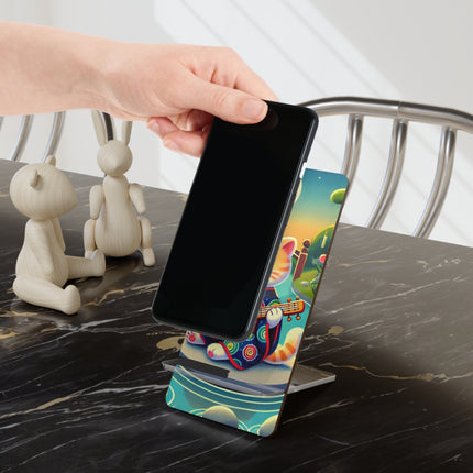 Melodic Kitten by the Koi Pond Mobile Display Stand for Smartphones