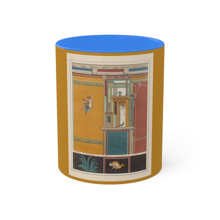 Pompeii Walls Pl.20 by Victor Steeger Colorful Mugs, 11oz