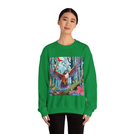 Colorful Raptor Unisex Heavy Blend™ Crewneck Sweatshirt
