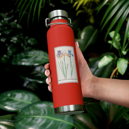 Iris, Iris sibirica by Anselmus Boëtius de Boodt Copper Vacuum Insulated Bottle, 22oz