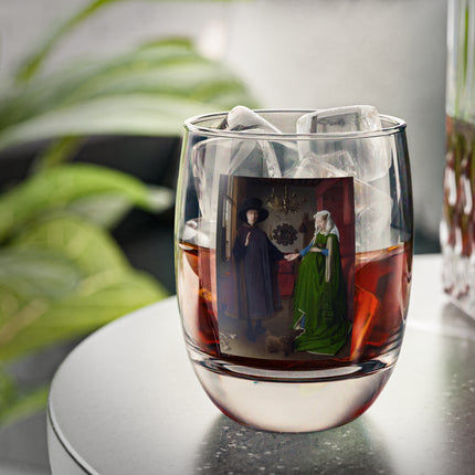 Arnolfini Portrait by Jan Van Eyck Whiskey Glass