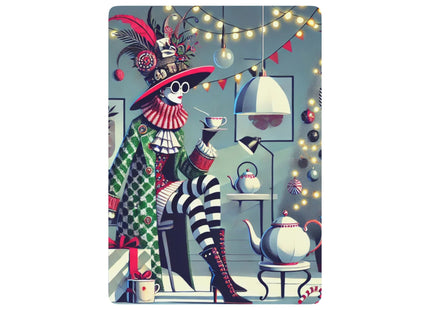 Whimsical Christmas Tea Party Playing Cards