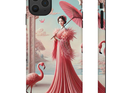 Petals, Porcelain, and Flamingos Phone Cases