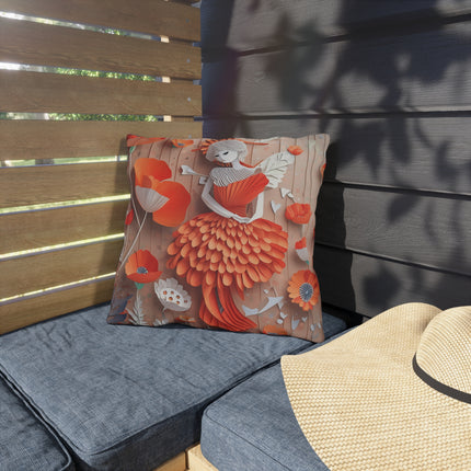 Poppy Fairy Outdoor Pillows