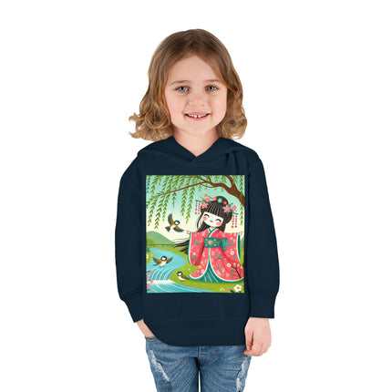 Sparrow Dance Geisha Fairy Toddler Pullover Fleece Hoodie